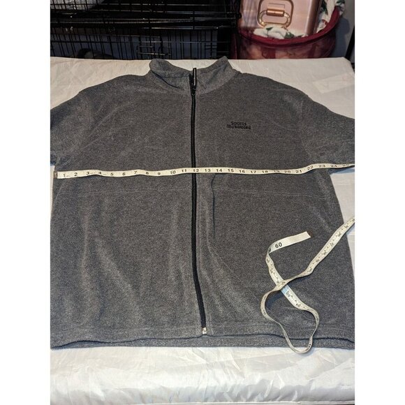 Sports Illustrated XL Fleece Jacket Mens Gray Full Zip Long Sleeve Soft - Picture 13 of 15